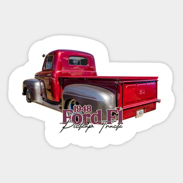 1948 Ford F1 Pickup Truck Sticker by Gestalt Imagery